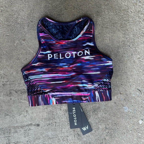 NWT Peloton Melody High Neck Sports Bra Lightweight‎ Comfort Fit Womens Size S - Picture 4 of 7